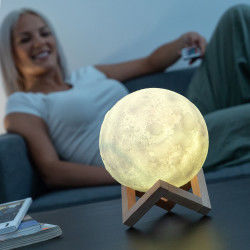 Rechargeable LED Moon Lamp...