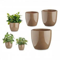 Set of pots Brown Clay (3...