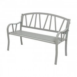 Bench with backrest Grey...
