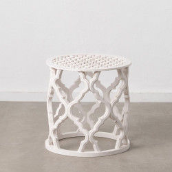 Side table White MDF Wood...
