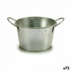 Planter Bucket Silver Zinc...