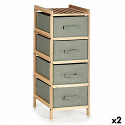 Chest of drawers Grey Wood...