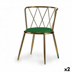 Chair Rhombus Green Golden...