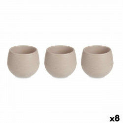 Set of pots Taupe Plastic 8...