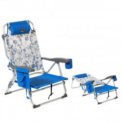 Cadeira de Praia Azul 87 x...