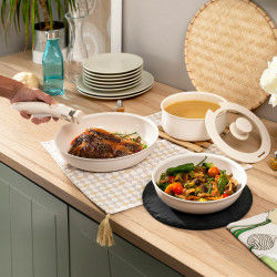 Set of Pans with Removable...