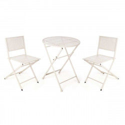 Table set with 2 chairs White