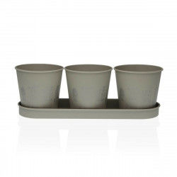 Plant pot Versa Grey Triple...