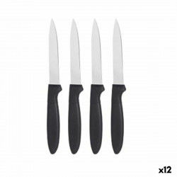 Knife Set Black Silver...