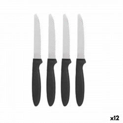 Knife Set Black Silver...