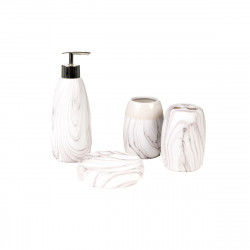 Bath Set Romimex White Grey...